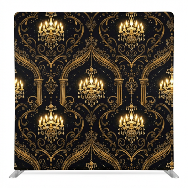 Gilded Ballroom Double-Sided Pillowcover Backdrop - Back
