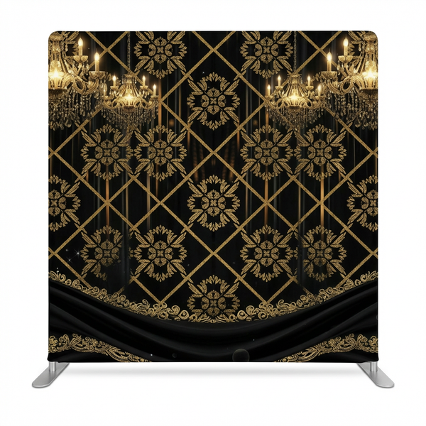 Gilded Ballroom Double-Sided Pillowcover Backdrop - Front