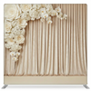 Champagne Sahara double-sided pillowcover backdrop by True Backdrops, showing a luxurious fabric with soft champagne tones and textured surface.