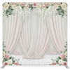 Porcelain Rose Garden pillowcover backdrop by True Backdrops, featuring a floral design ideal for photography or decor backgrounds.