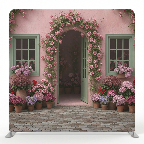 Provencal Rose Cottage Pillowcover Backdrop