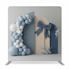 Denim and daisies pillowcover backdrop by True Backdrops featuring a floral and denim pattern for home decor or photography.