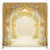 Gilded Primrose Path Pillowcover Backdrop from True Backdrops, featuring a floral design with gold accents and intricate patterns.
