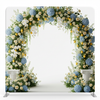 True Backdrops Amalfi Coast Morning pillowcover backdrop featuring a scenic coastal sunrise with vibrant colors and detailed landscape.