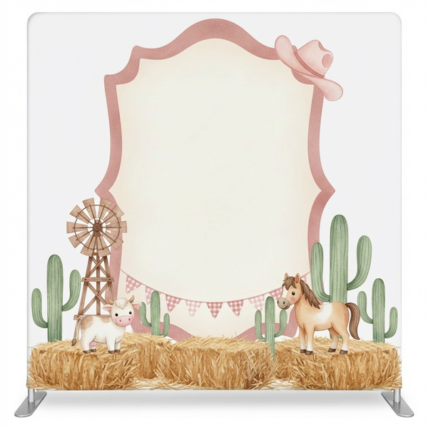 Sweetheart Homestead pillowcover backdrop by True Backdrops showing a soft, patterned fabric with a romantic, vintage design.