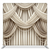 Silk pillowcover backdrop featuring Pearl River design by True Backdrops, with a smooth, elegant silk fabric and intricate pattern.