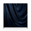 True Backdrops Midnight Sapphire silk pillowcover backdrop with smooth, shiny fabric and elegant deep blue color.