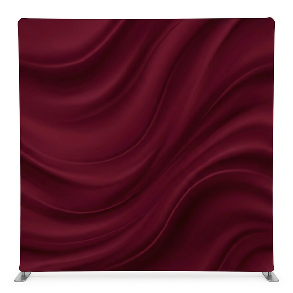True Backdrops Midnight Merlot Pillowcover Backdrop, soft fabric with deep burgundy color and subtle textured design.