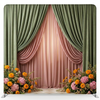 Sage and Silk Blossom Pillowcover Backdrop