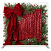Crimson Holiday Heirloom Pillowcover Backdrop