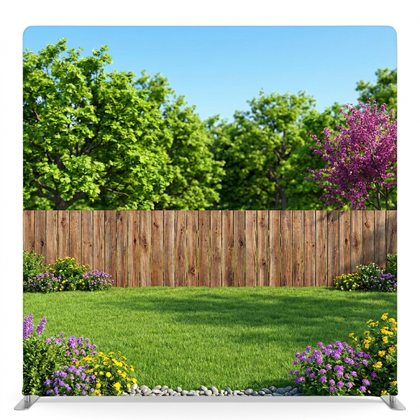 Summer Cottage Garden Pillowcover Backdrop