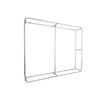 RecyclingDisplay 3D light box backdrop, 8x8 feet, with a straight background design for event or display use