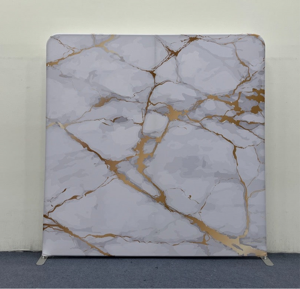 WHITE MARBLE ART Pillow Cover Backdrop - True Backdrops