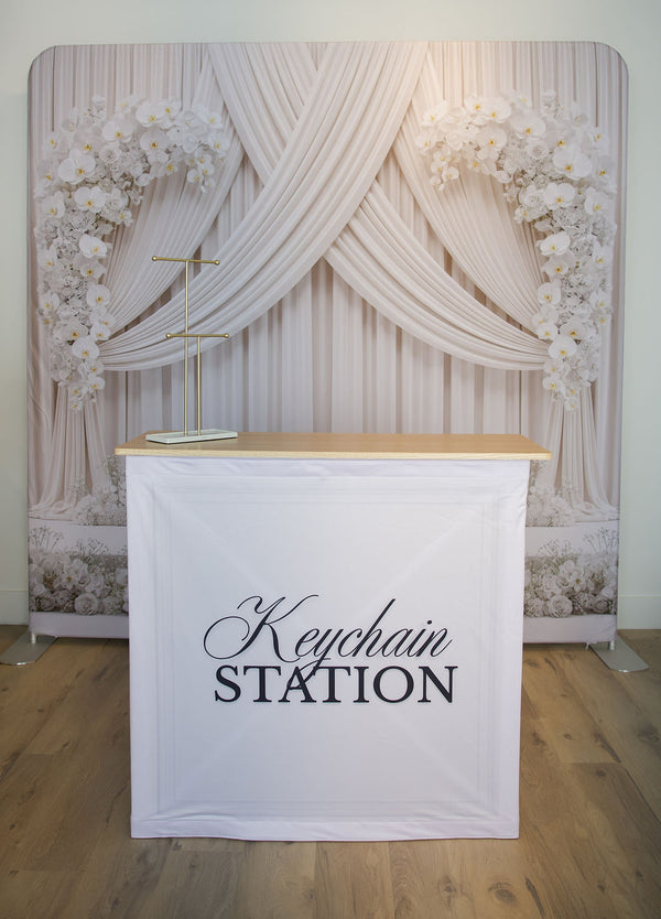 Keychain Station Fabric Pop Up Counter