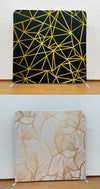 Double-Sided Geometric & Leaf Design Backdrop Cover (Ships Next Day)
