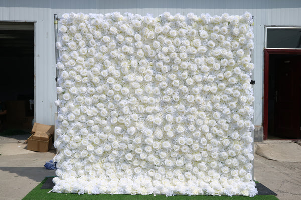 White Orchid Flower Wall (#FRD031)
