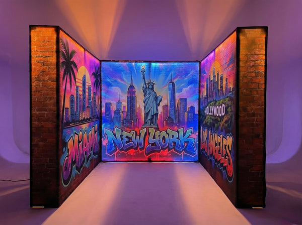3D 3-Wall Enclosure Backdrop (8x8)