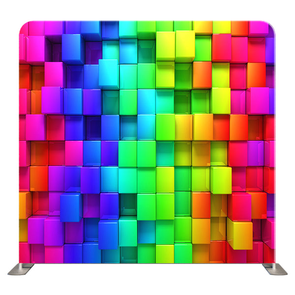 Blue Prism Pop – Double-Sided Pillow Cover Backdrop