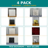 4x Double-Sided Pillowcover Backdrops – Choose Your Own Design