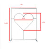 True Love Heart Frame Photo Booth Backdrop