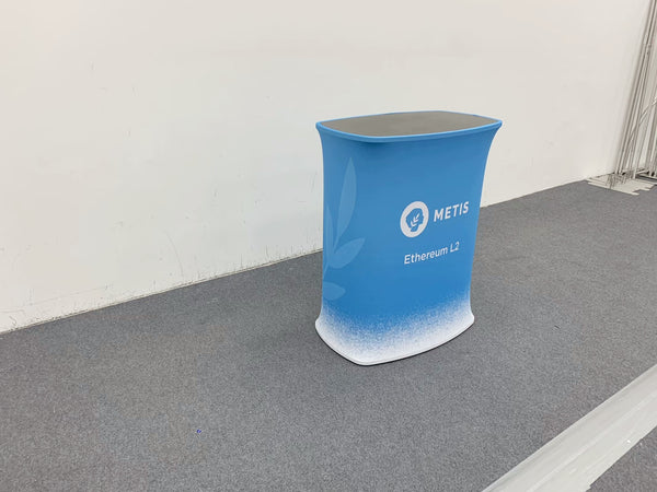 Square Fabric Pop Up Counter
