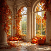 Autumn Harvest Columns Pillow Cover Backdrop