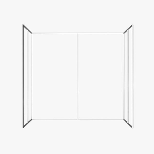 Room Scene Photo Booth Backdrop B - Premium 8x8x8 3D Photography Enclosure