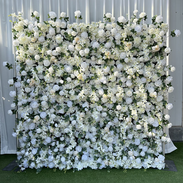 Ivory Rose Flower Wall (#FRD016)