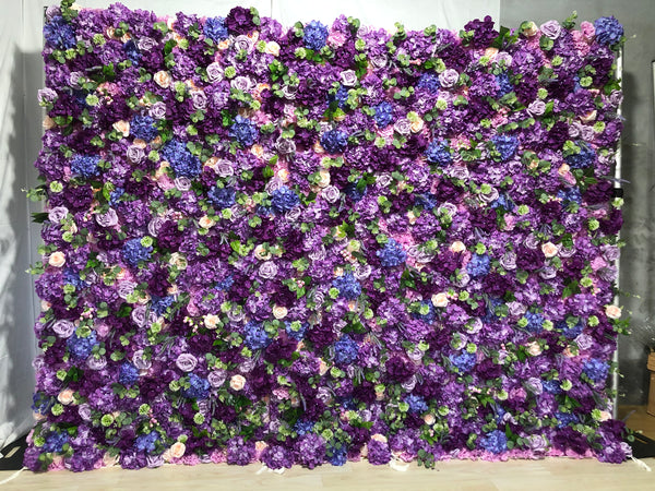 Violet Luxe Flower Wall (#FRD024)