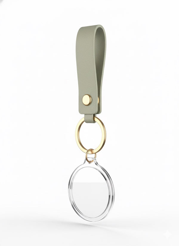 Event-ready acrylic photo keychain set with straps, featuring colorful photo booth accessories by True Backdrops.