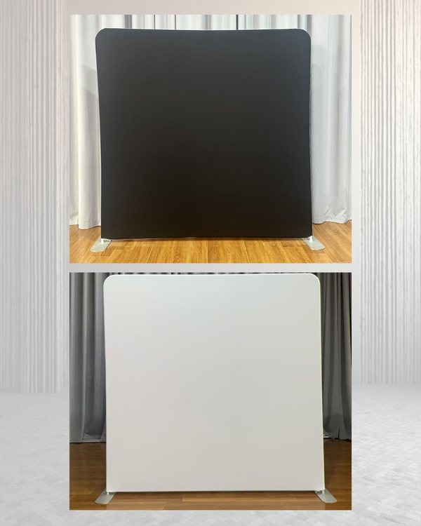 Black & White Pillow Cover Backdrop (Double Sided)