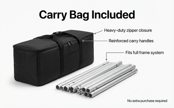 True Backdrops pillow cover backdrop frame only, metal support structure for photography backdrop setup.