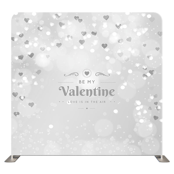 Bokeh Hearts Silver Set – Double-Sided Pillow Cover Backdrop by True Backdrops, alternate angle showing detail and quality.