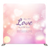 Pastel Heart Affair – Double-Sided Pillow Cover Backdrop by True Backdrops, close-up view of the material and construction.