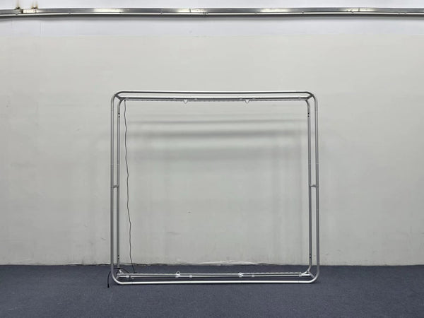 8x8 foot 3D light box by RecycleDisplay with illuminated transparent design for visual displays and signage.