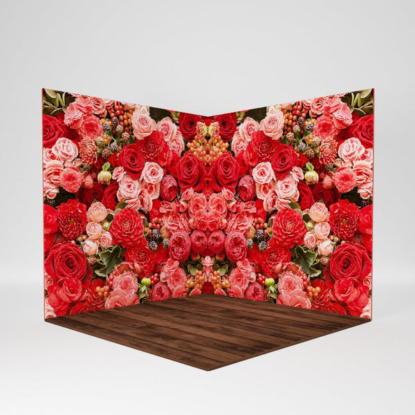 Room Scene Photo Booth Backdrop A - Premium 8x8x8 3D Photography Enclosure