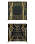 Black and gold Art Deco double-sided pillow cover backdrop with geometric patterns and elegant design, ideal for photography backgrounds.