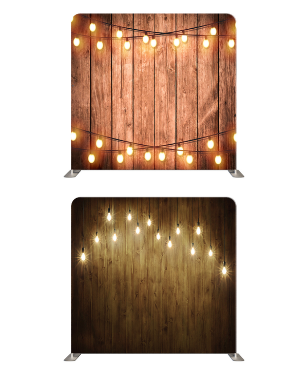 Double-sided pillow cover backdrop by True Backdrops featuring country lights design, ideal for photography backgrounds.