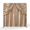 Champagne Satin Sweeping Swags Pillowcover Backdrop