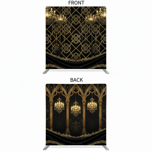 Gilded Ballroom Double-Sided Pillowcover Backdrop - Cover