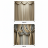Ivory gilded double-sided backdrop pillowcover by True Backdrops, showcasing elegant fabric and detailed gilded accents.