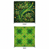 Emerald Heirloom double-sided pillowcover backdrop by True Backdrops, showcasing intricate patterns and rich colors.