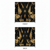 Double-sided pillowcover backdrop in midnight gold with intricate patterns, designed for elegant photography settings.