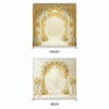 Gilded Primrose double-sided pillowcover backdrop by True Backdrops, featuring elegant floral patterns on both sides.