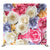 Floral 018 pillow cover backdrop featuring vibrant floral patterns on fabric, ideal for home decor or photography settings.