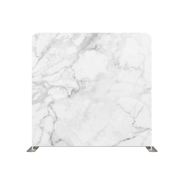 White and grey marble pillow cover backdrop with realistic marble pattern, ideal for photography or interior decor.