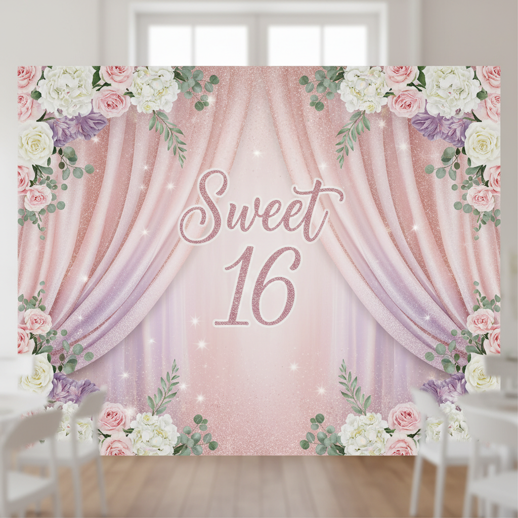 How to Design a Custom Backdrop for Sweet 16 - True Backdrops