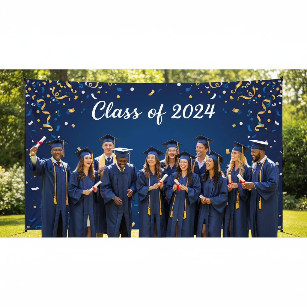 Your Custom Graduation Backdrop Guide - True Backdrops