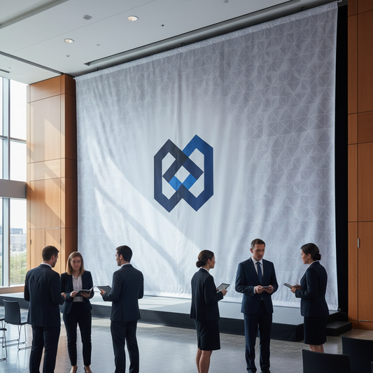 Your Guide to a Custom Logo Backdrop for Corporate Events - True Backdrops
