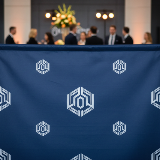 Your Guide to a Custom Logo Backdrop for Corporate Events - True Backdrops